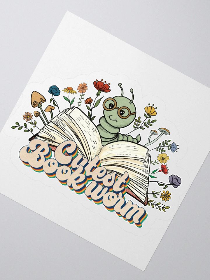 Book Worm Sticker product image (2)