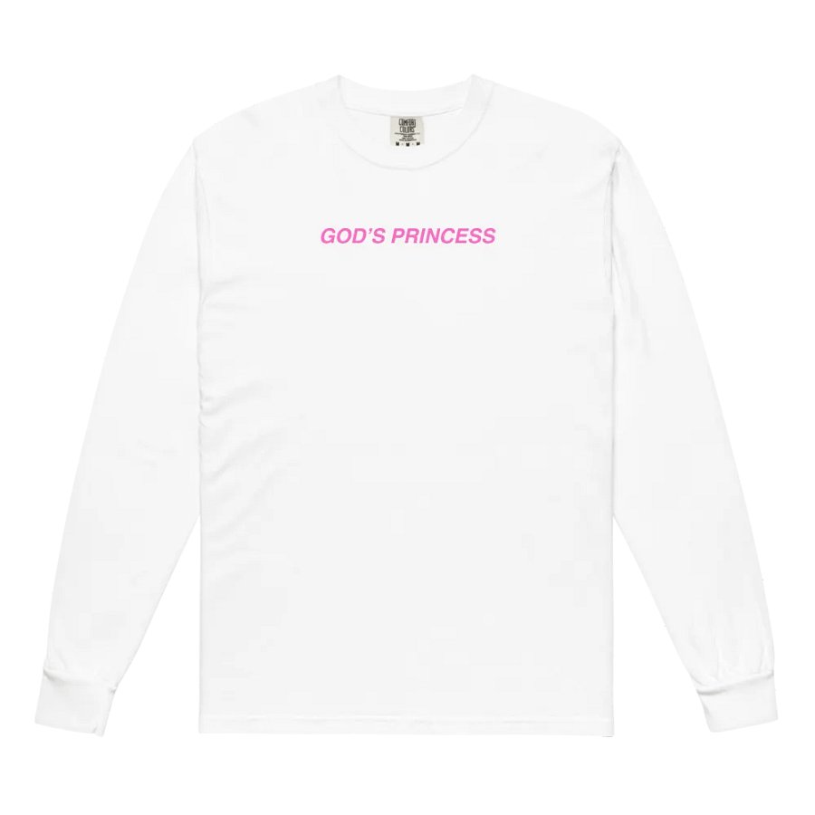 God's Princess (Pink Text) Long Sleeve product image (5)