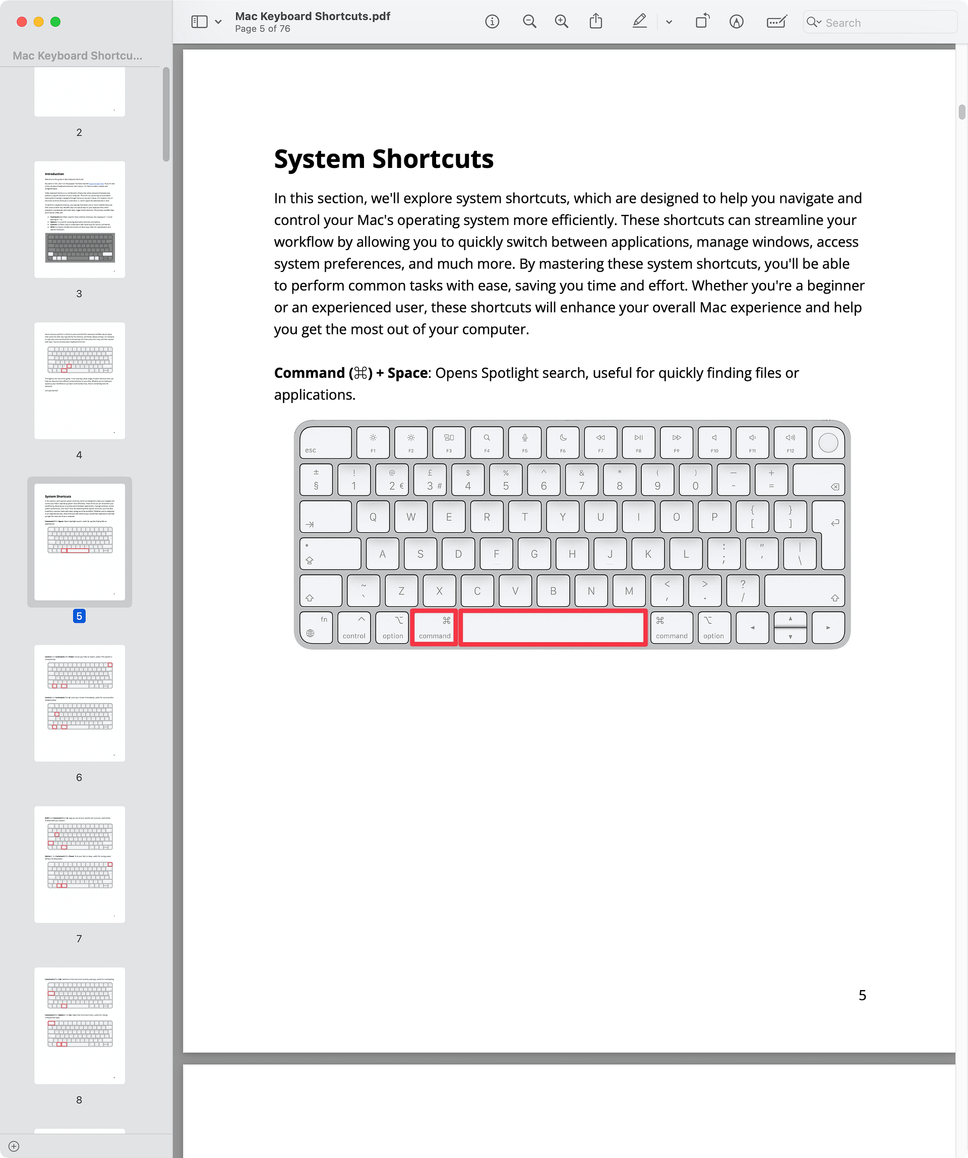 Mac Keyboard Shortcuts - The Ultimate Guide! product image (2)