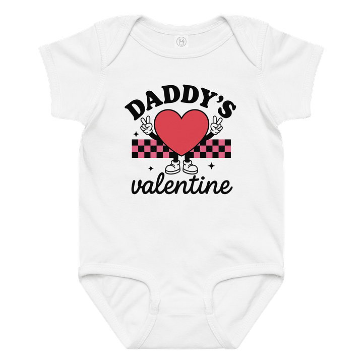 DADDY'S Valentine Baby Bodysuit product image (1)
