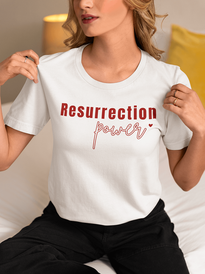 Resurrection Power, Christian Bella Canvas T-shirt product image (7)