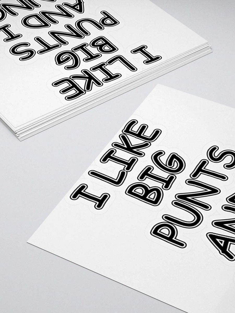 I LIKE BIG PUNTS AND CANNOT LIE Sticker product image (11)
