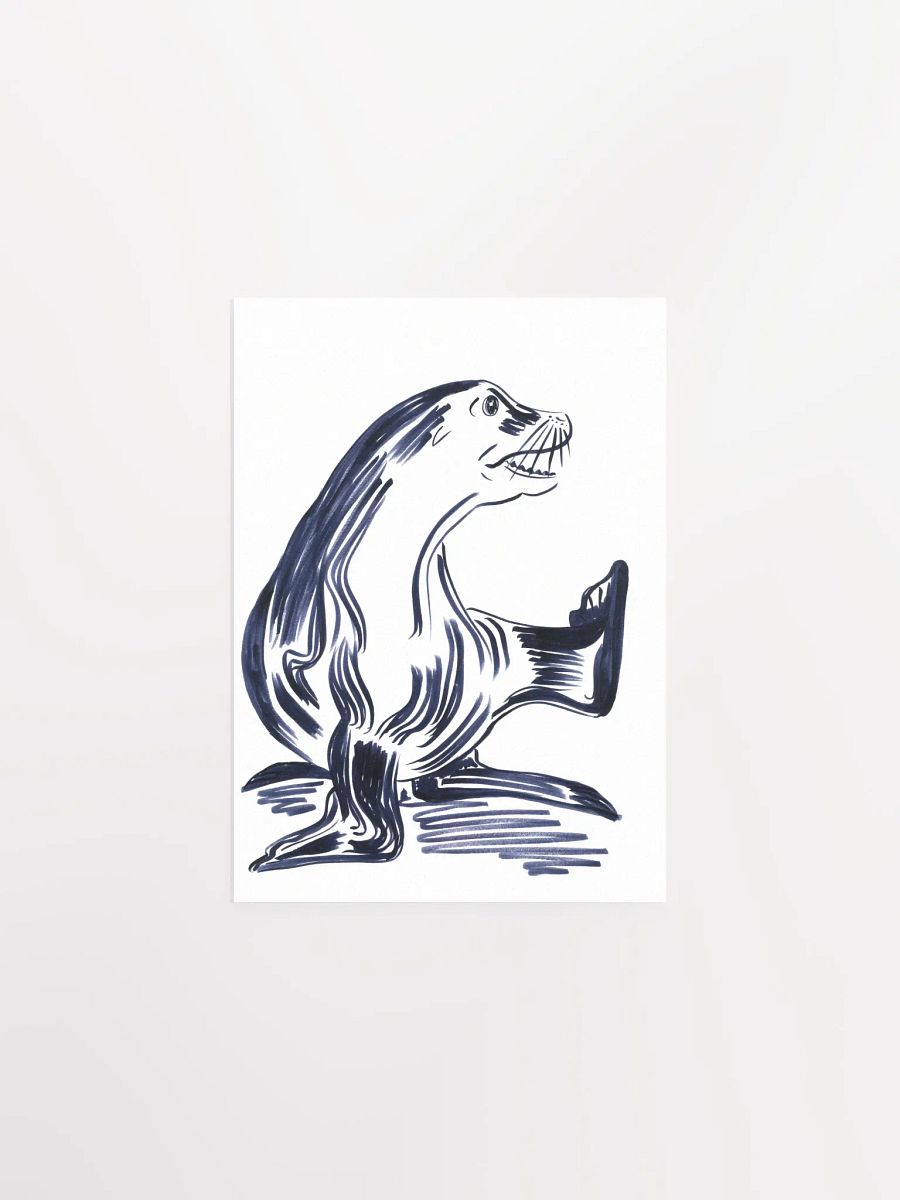 Happy Seal Art Print product image (2)