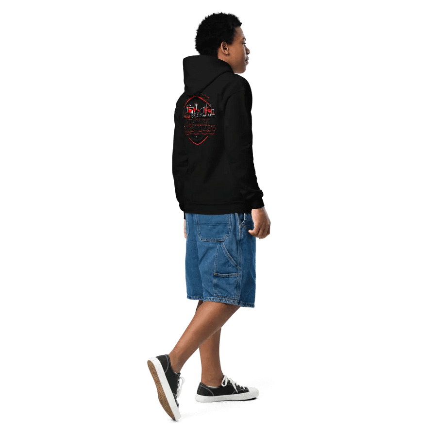 Gildan Youth Heavy Blend Hoodie with reddog farming logo product image (13)