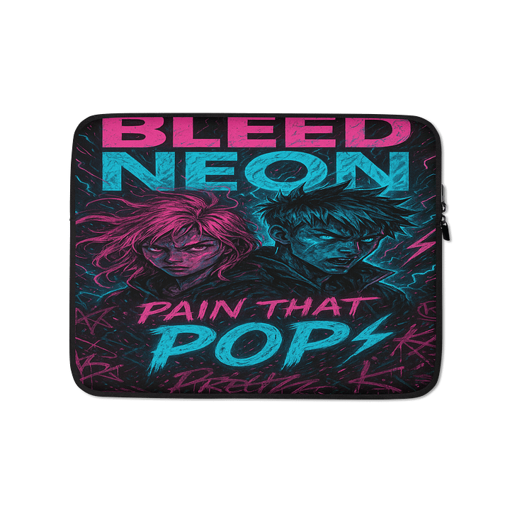 Bleed Neon Laptop Sleeve product image (1)