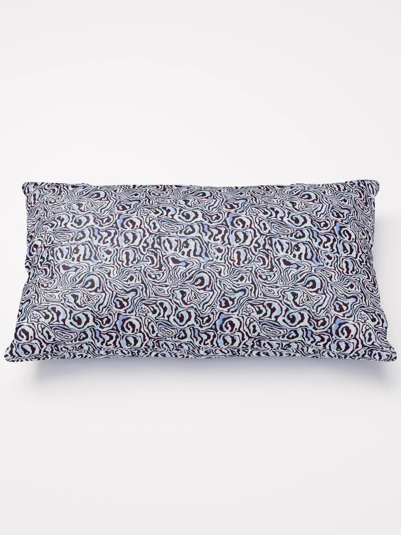 Blue Black Snake Pattern Pillow product image (3)