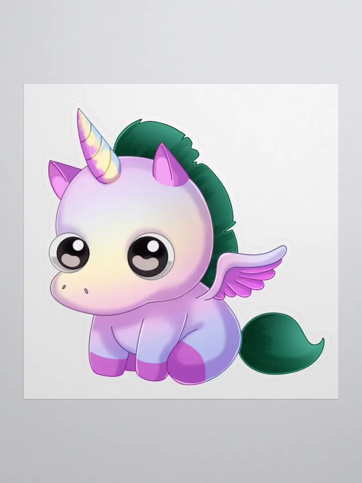 L the Unicorn Plush Sticker product image (1)