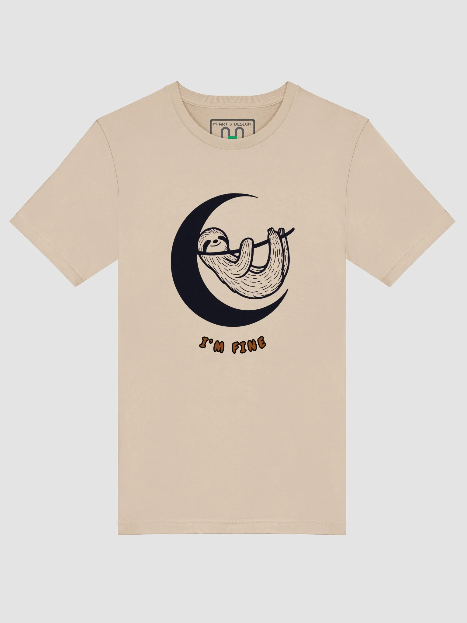 Lunar Sloth 'I'm Fine' Tee product image (5)