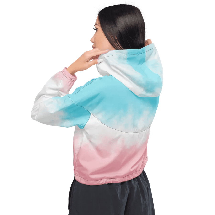 All-Over Print Women's Cropped Windbreaker product image (3)