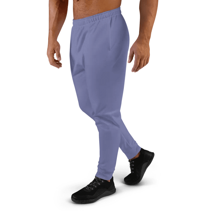 Plain Purple Soft Summer Recycled Polyester Premium Men's Joggers by Treasure Pie product image (2)
