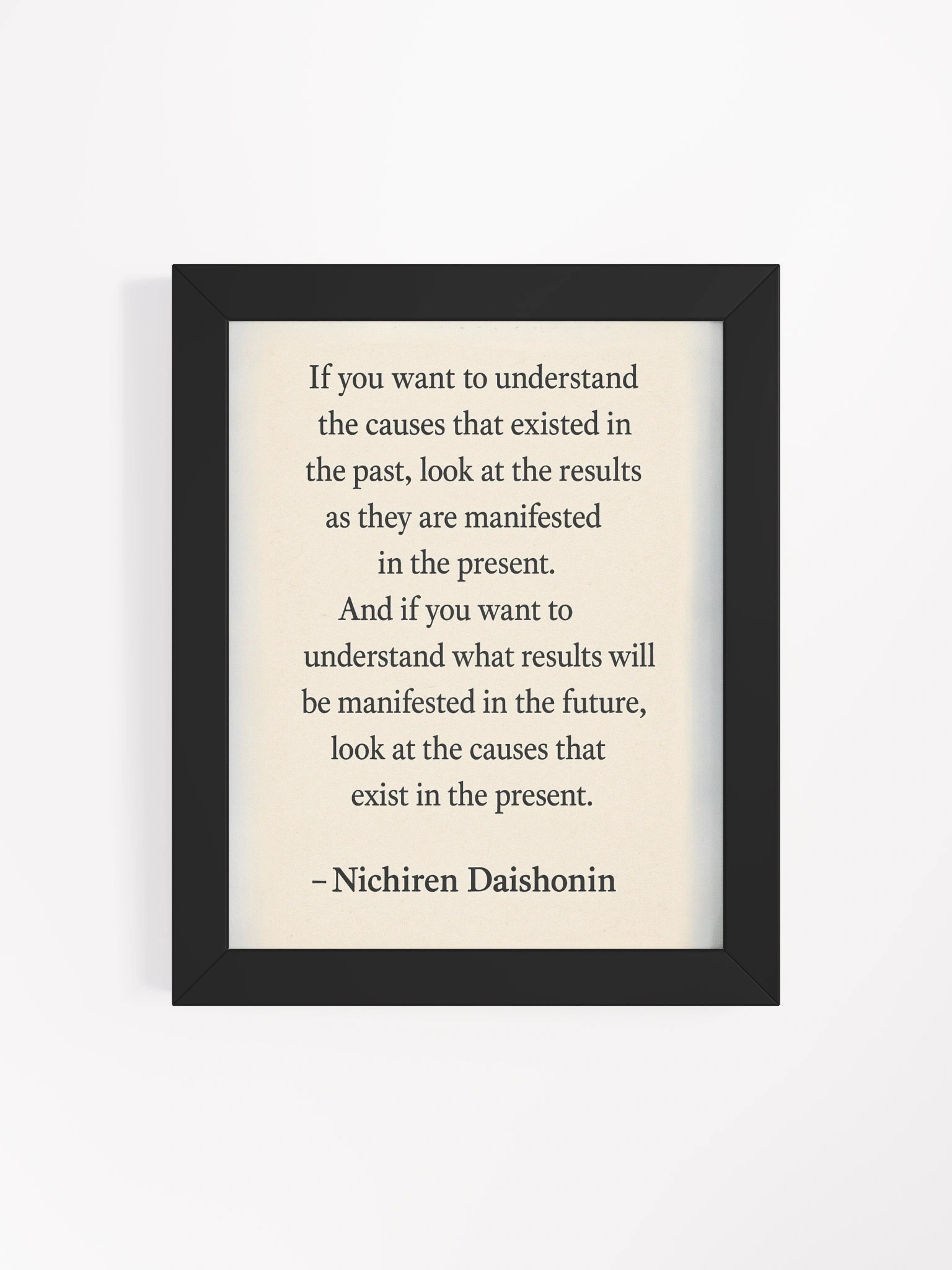 Nichiren Daishonin Quote – Framed Poster for Daily Inspiration product image (4)