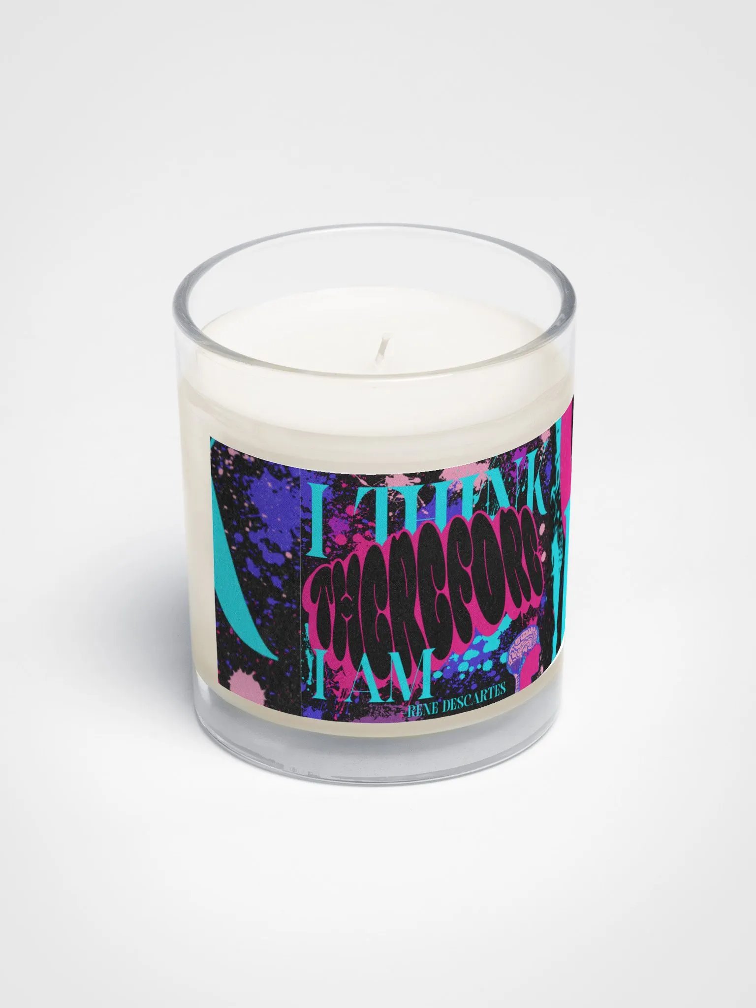 i THINK, THEREFORE I AM, SOOTHING AROMA SOY WAX CANDLE product image (2)