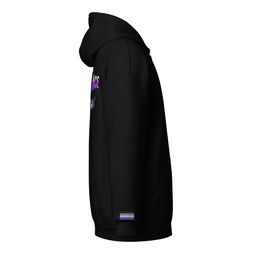 Floral Autistic Ace Infinity Pride Hoodie (Zip, Front + Back Design) product image (4)