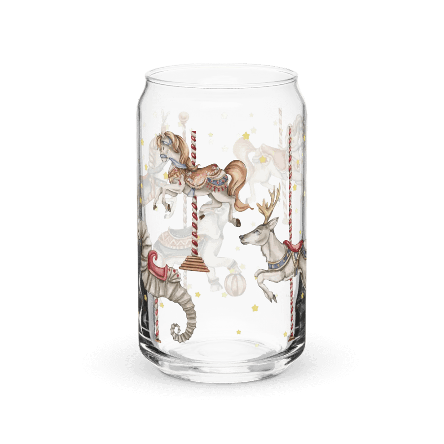 Midnight Circus Carousel Glass Can | 16oz – Unique & Stylish Drinkware product image (9)