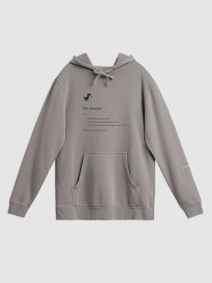 NO SPOONS pigment-dyed hoodie product image (7)
