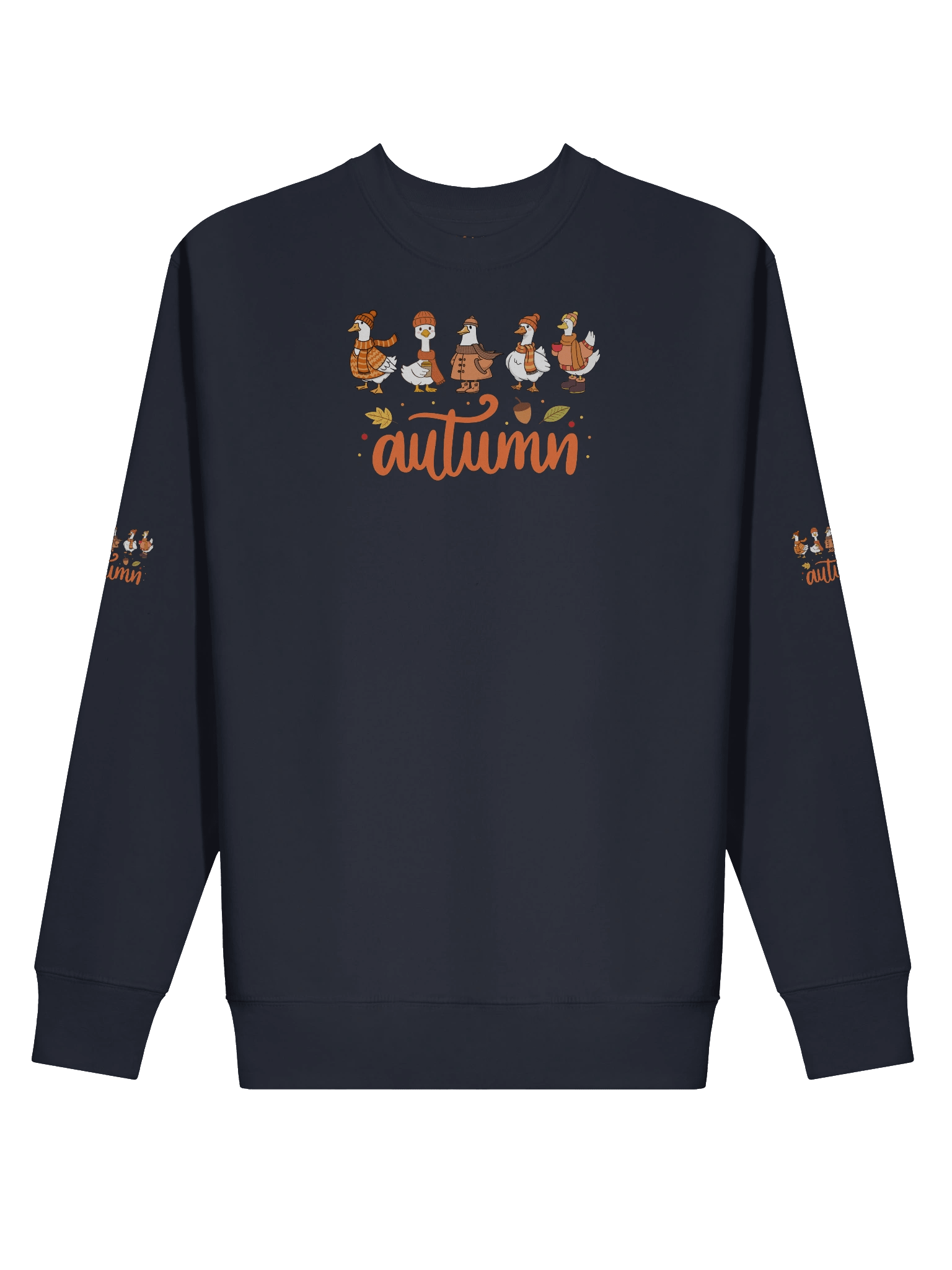 Cozy Autumn Duck's Typography Sweatshirt product image (17)