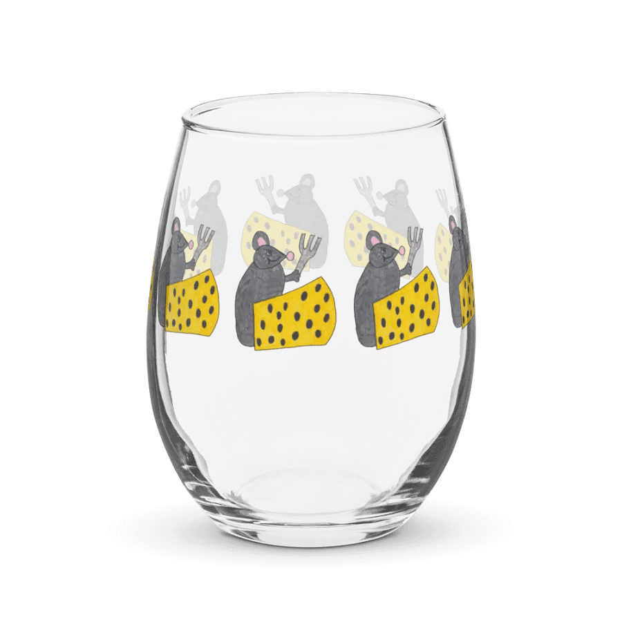 Cheese mouse Stemless Wine Glass product image (3)