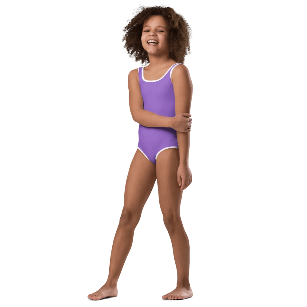 Kids Plain Color Amethyst Swimsuit product image (4)