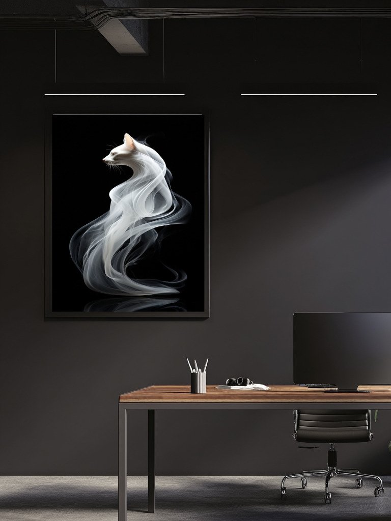 Phantom Purr Matte Unframed Wall Art Paper Canvas product image (18)