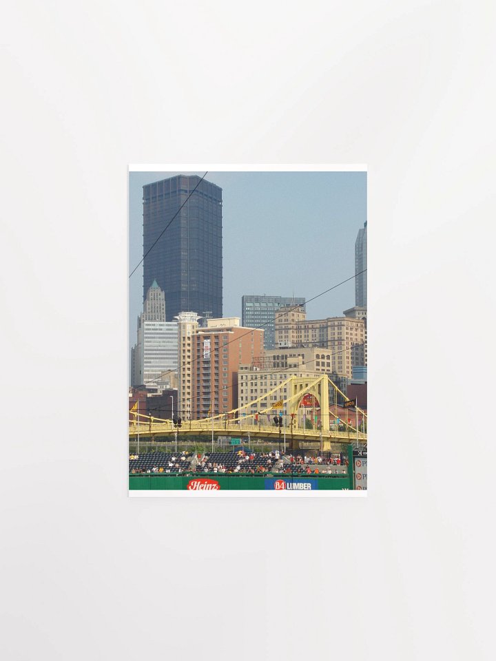 Pittsburgh - USX Tower and Clemente Bridge during All-Star Week - July 2006 - Print product image (1)