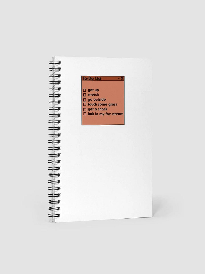 Battie To-Do List Spiral Notebook product image (1)