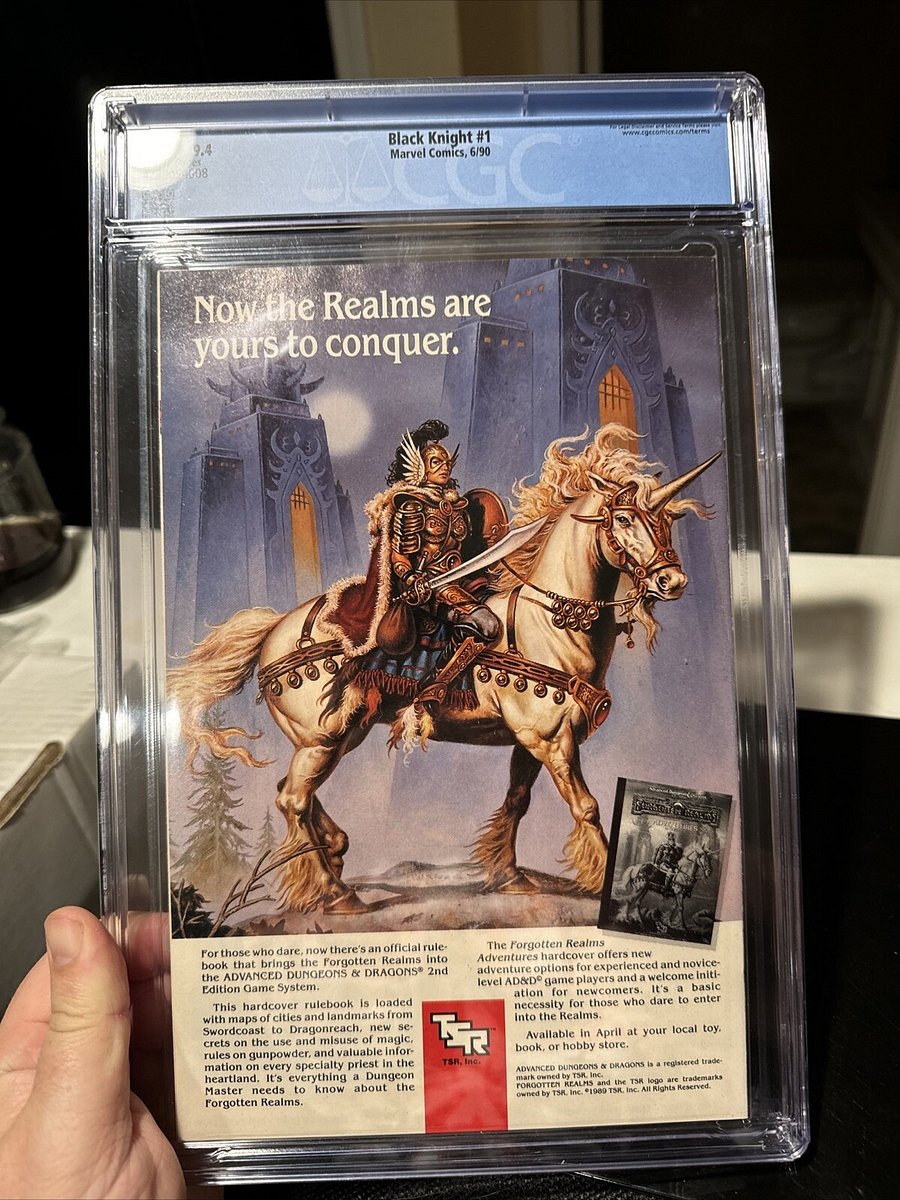 Black Knight #1 (1990) | CGC 9.4 | First Solo Series of Black Knight | Captain America & Hawkeye Appearance product image (2)