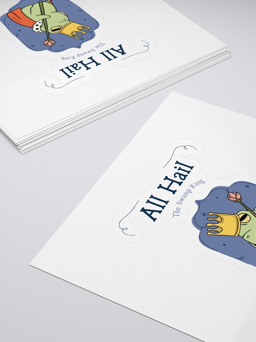 Royal Frog Kiss Cut Stickers product image (4)