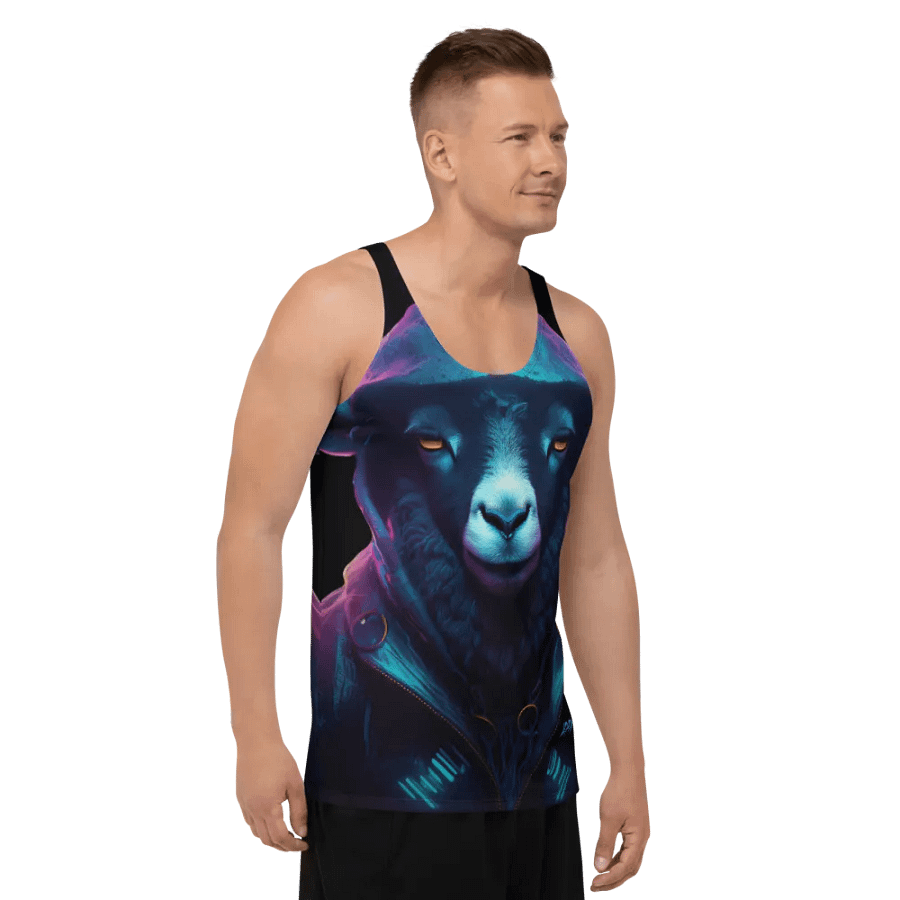 IDFKtv Black Sheep Full Color Tank Top product image (11)