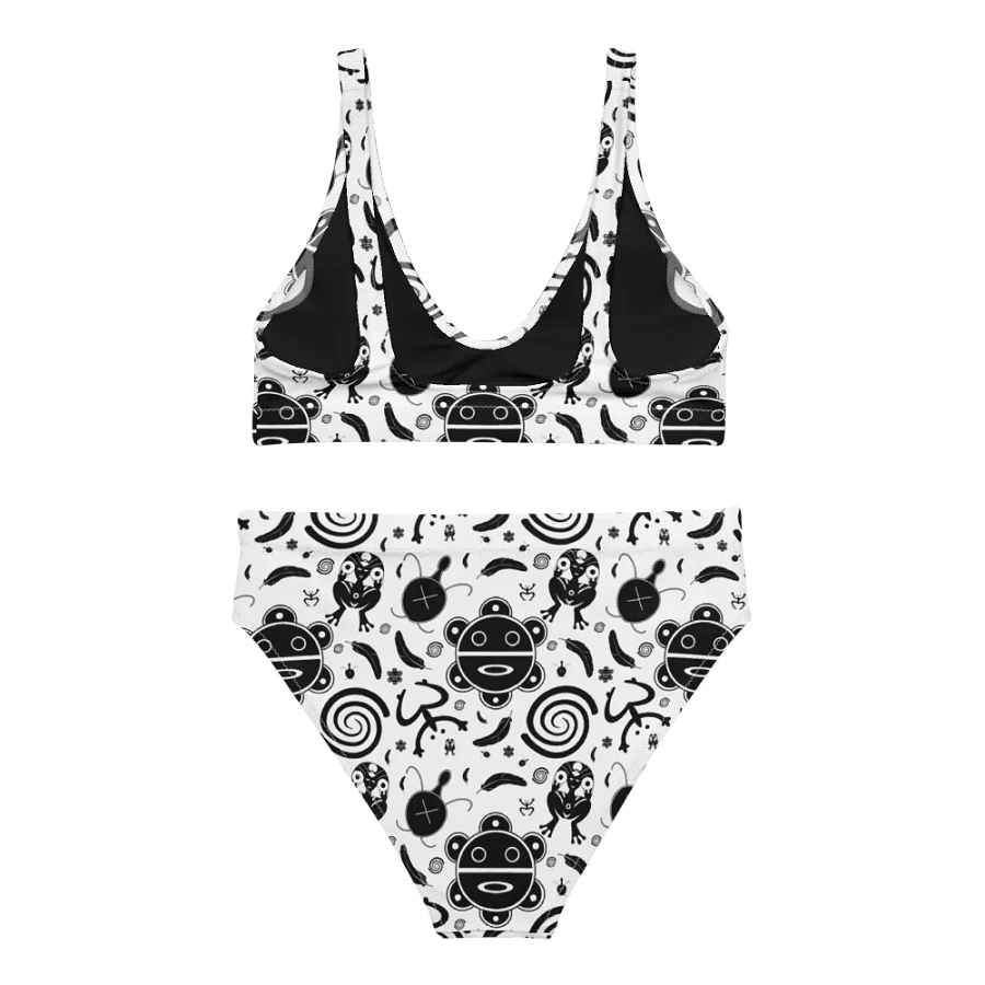 Traditional Taino Symbols High-Waisted Bikini Set product image (7)