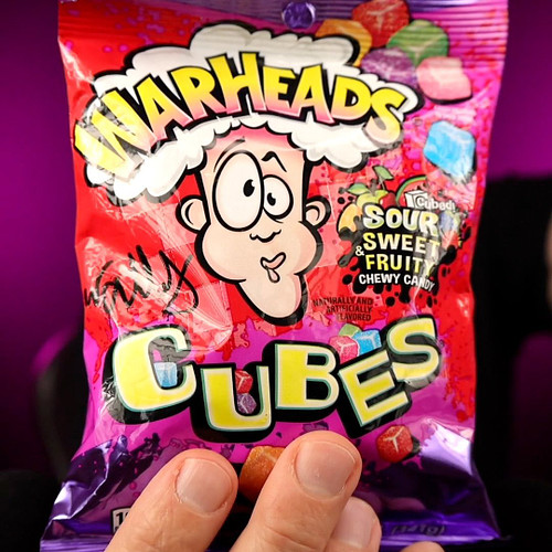 Trying weird candy ASMR: Warheads Cubes #asmrcandy #candyasmr #warheads #weirdcandy