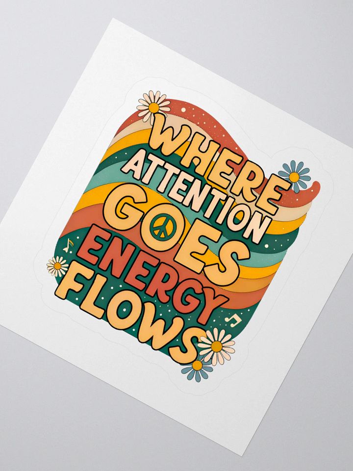 Energy Flows Kiss Cut Sticker product image (2)