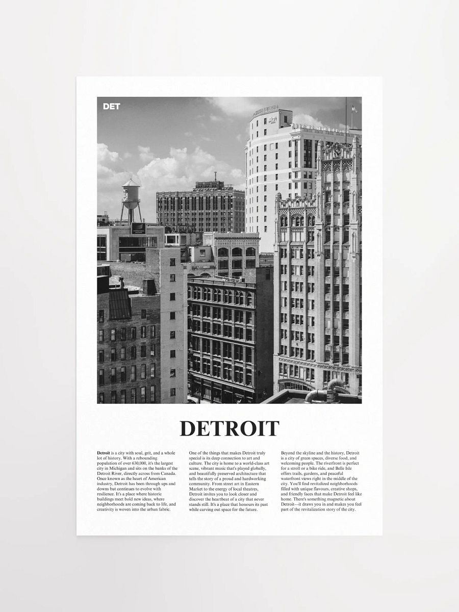 Detroit 03 Newspaper Poster product image (11)