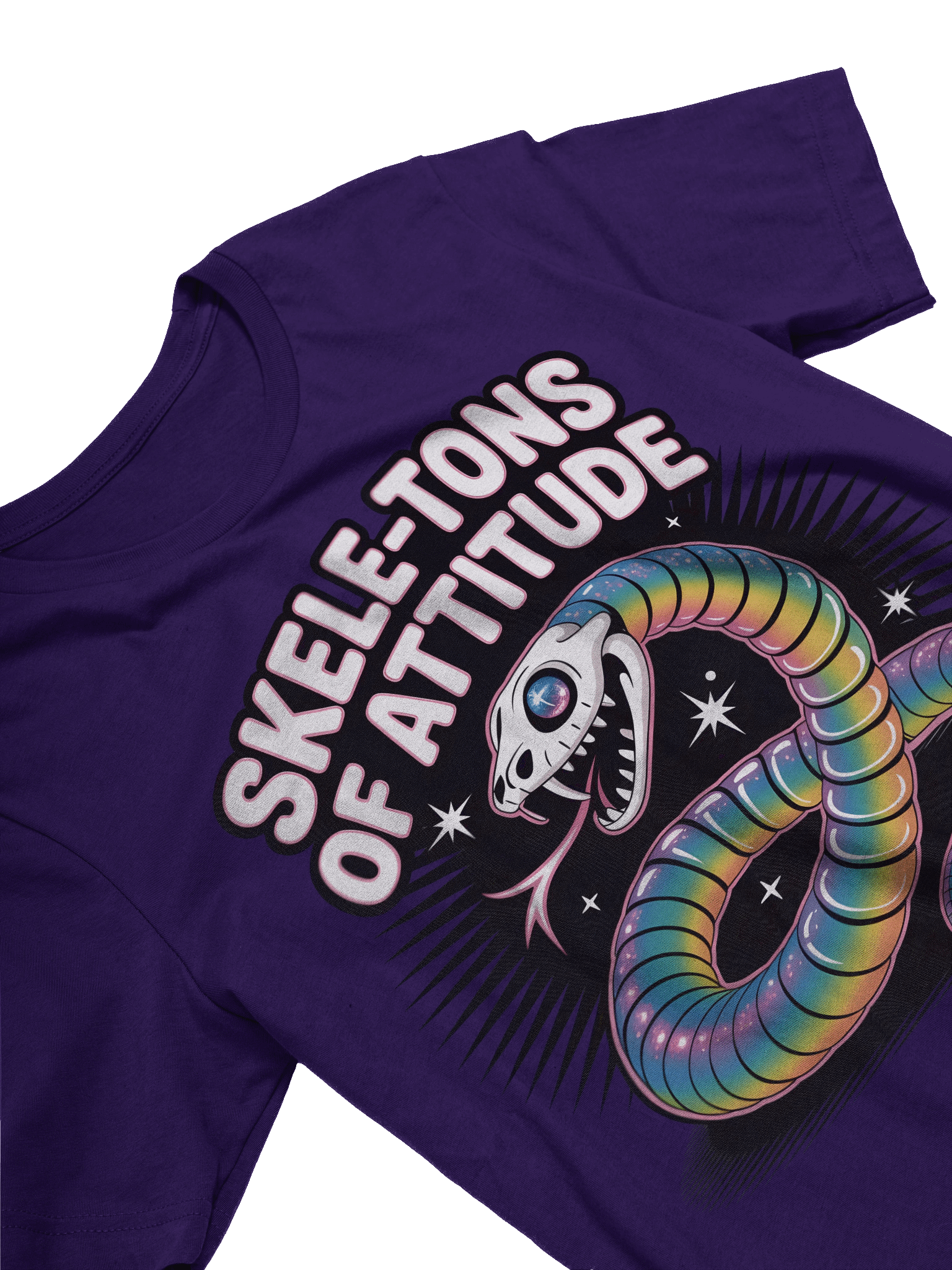 Rainbow Skull Snake T-Shirt product image (15)