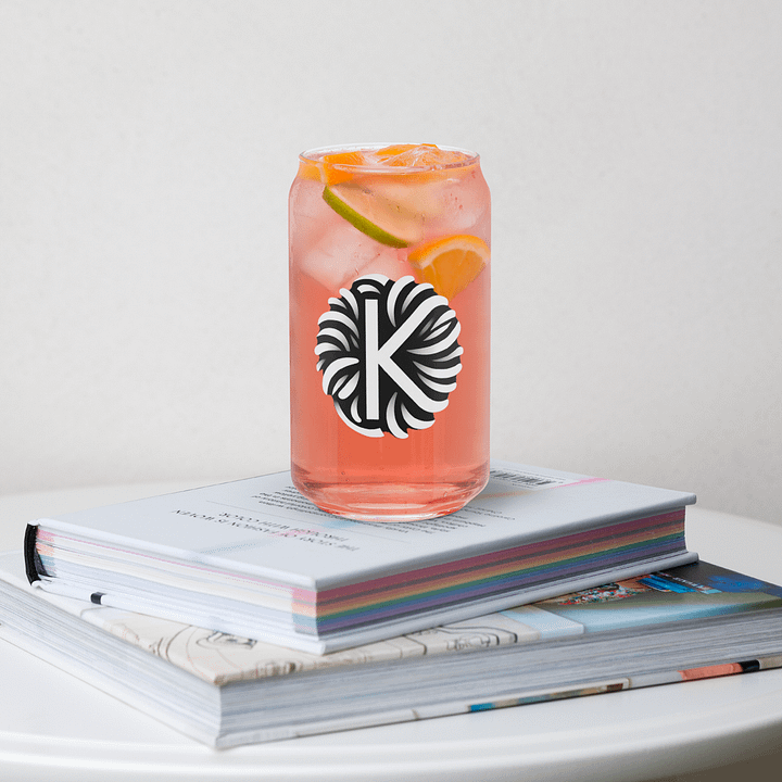 Kaleidoscope Glass Can product image (1)