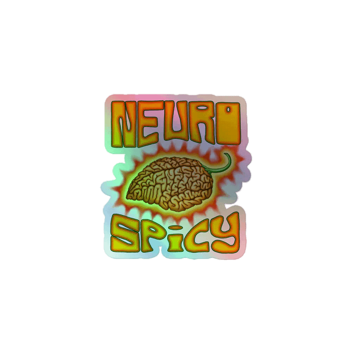 Neurospicy Holo Sticker product image (1)