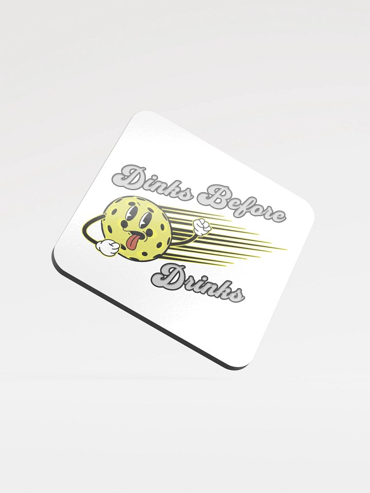 Dinks Before Drinks Pickleball Coaster product image (2)