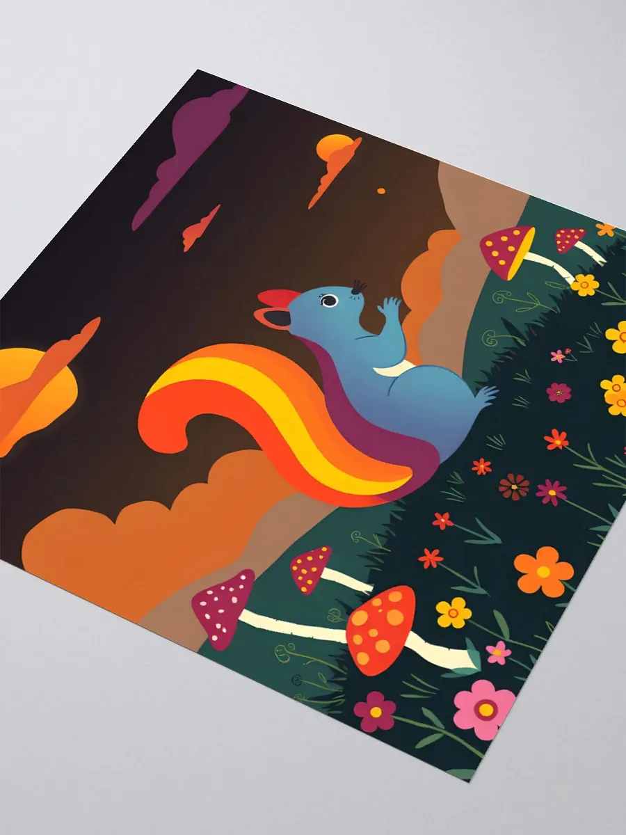 Whimsical Squirrel Kiss-Cut Stickers product image (9)