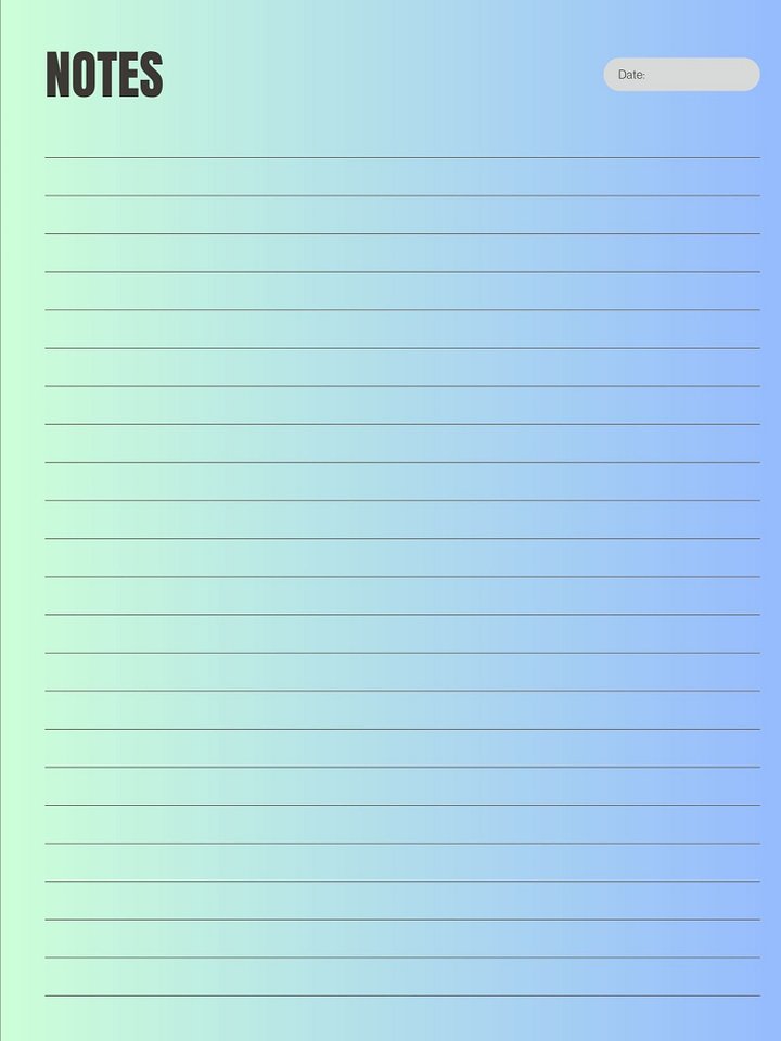 Blue Ivory Minimalist Notebook product image (2)