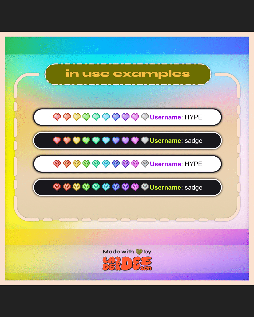 MC Detailed Heart Badges product image (4)