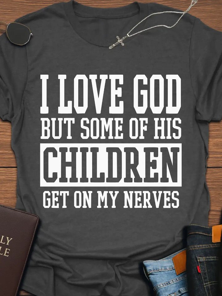 I Love God But Funny T-Shirt product image (2)