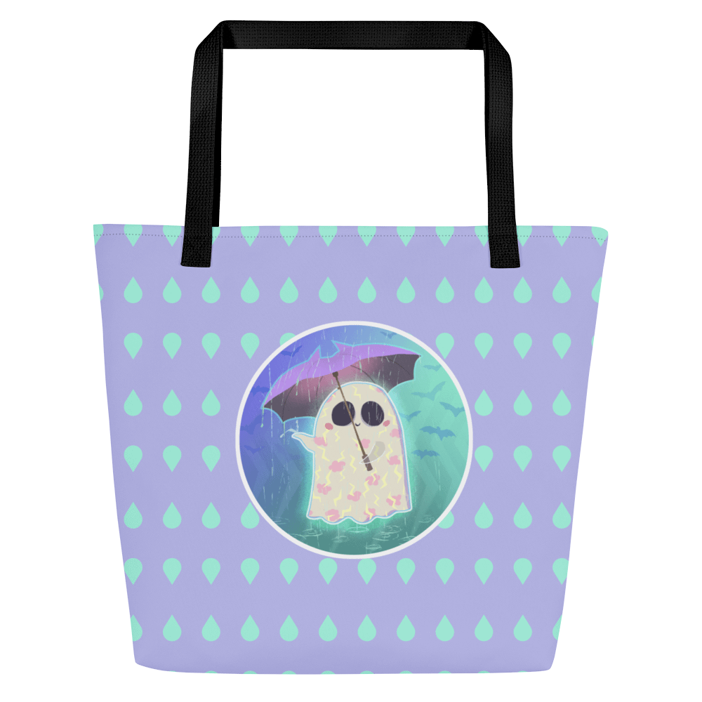 Pastel Little Ghost in the Rain - Tote Bag product image (5)