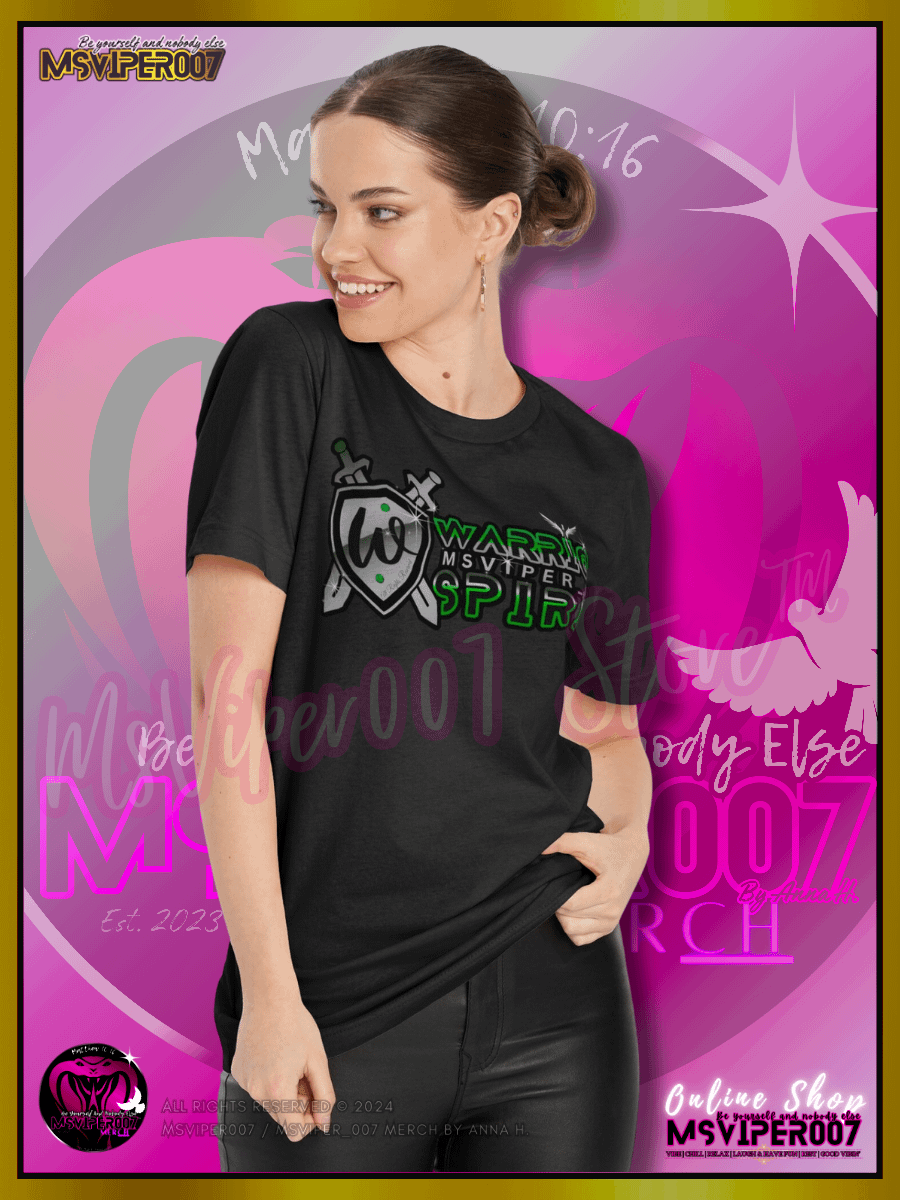 T-Shirt - MsViper007's "Warrior Spirit [green]" Comfort T-shirt By Anna H. product image (4)