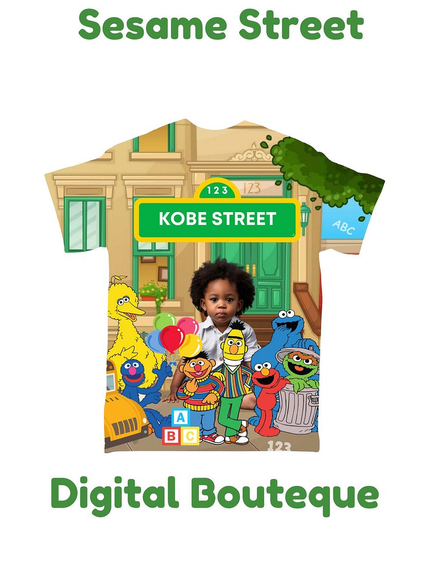 Personalized Sesame Street Design Back to School Customizable Canva Template Set product image (6)