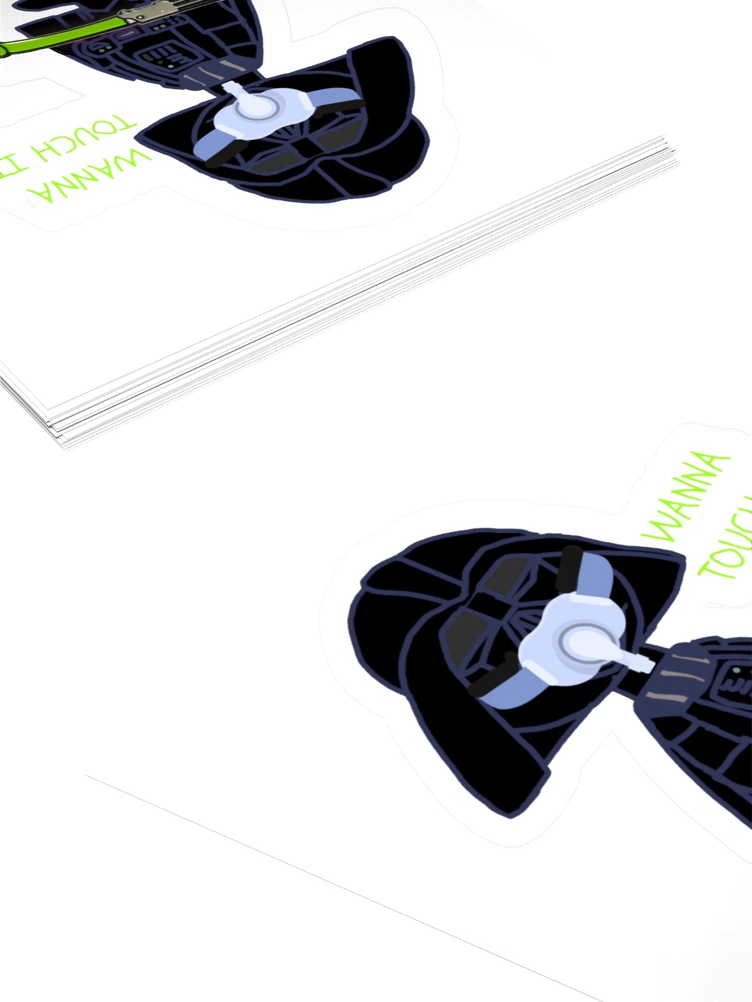 Darth CPAP - Wanna Touch it? - 3x3 STICKER product image (4)