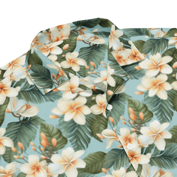 Plumeria Floral Hawaiian Shirt product image (2)
