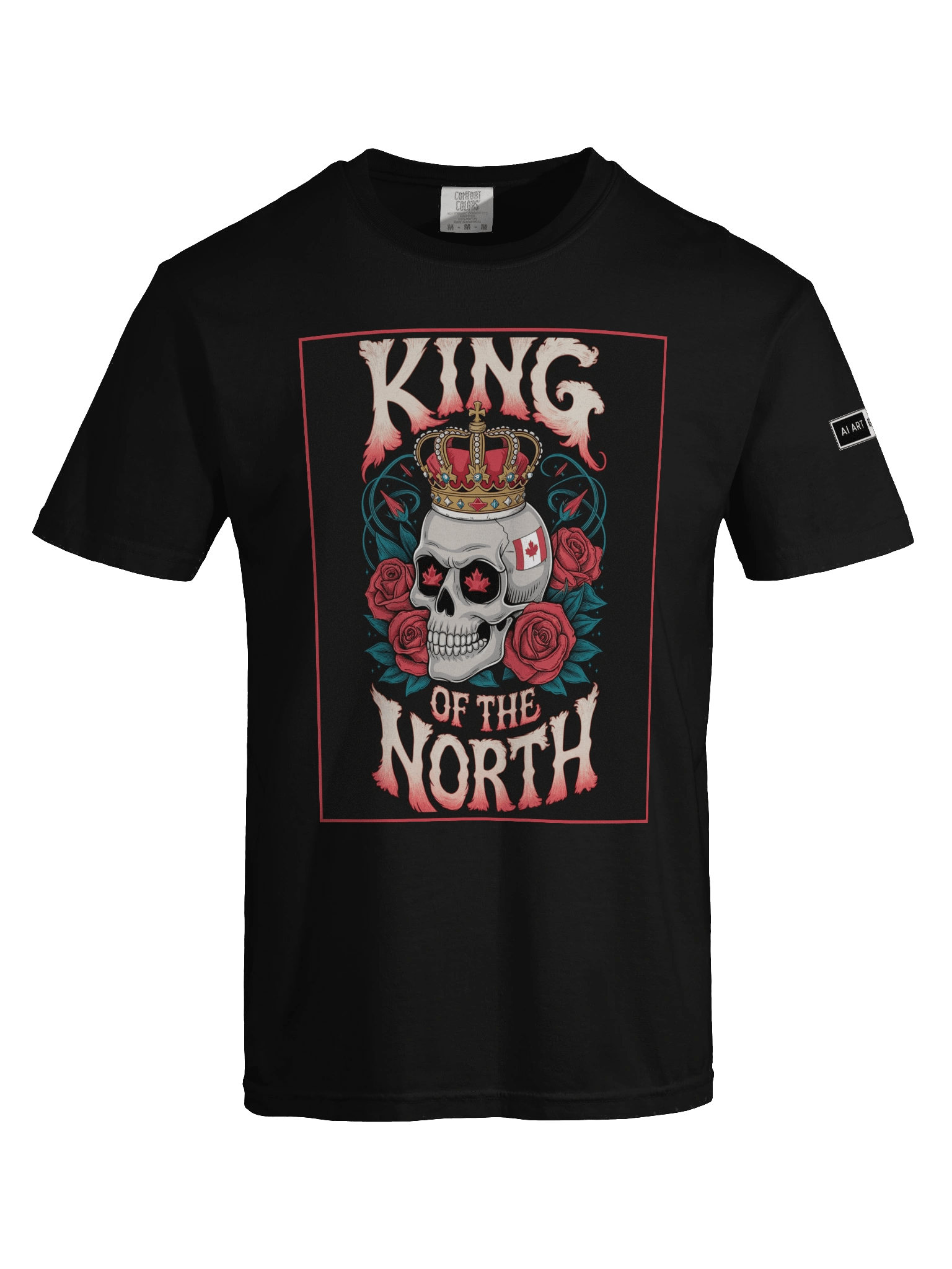 "KING OF THE NORTH" 100% cotton T-shirt product image (5)