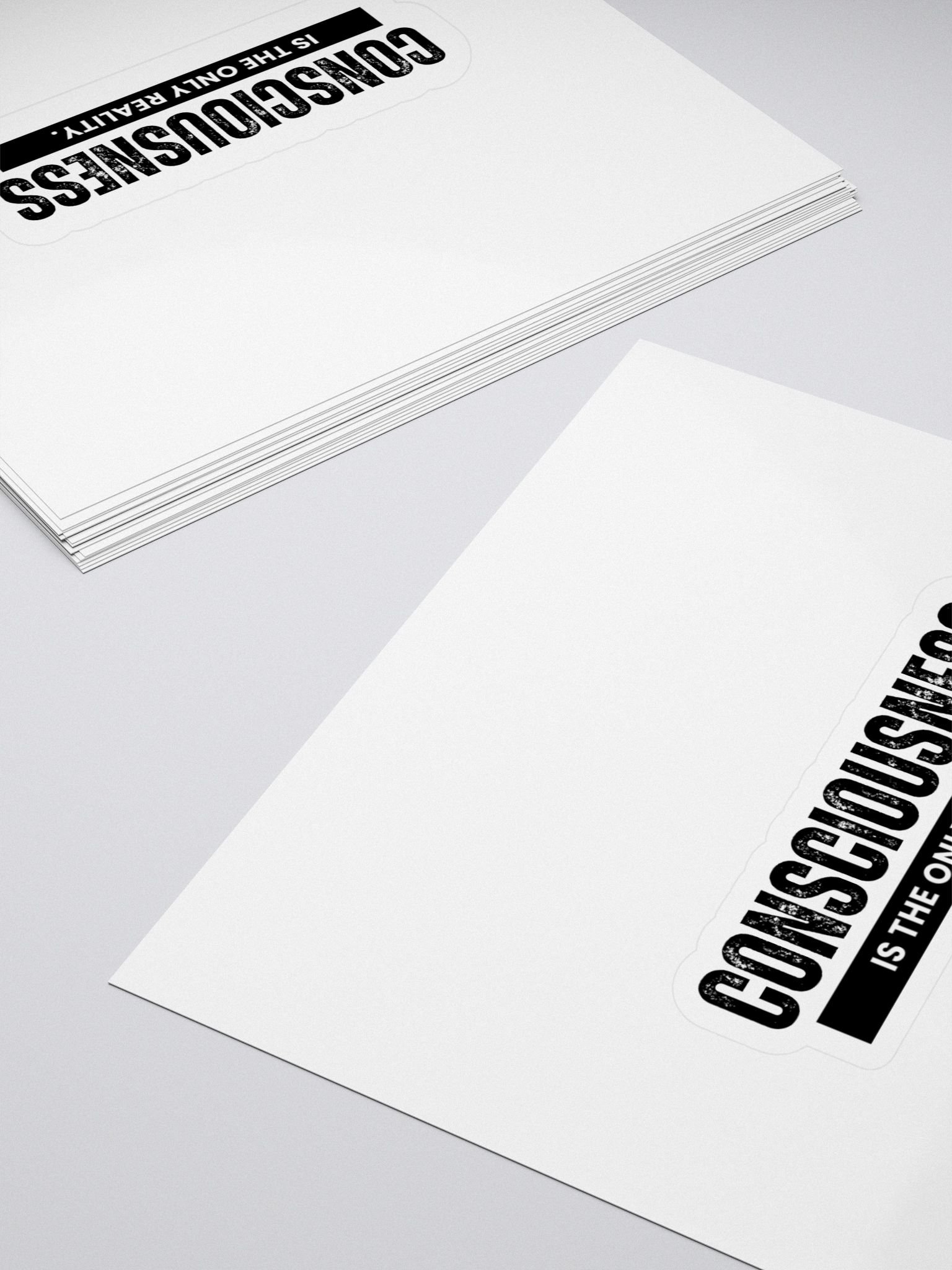 "Consciousness is The Only Reality. " - Kiss Cut Stickers product image (4)
