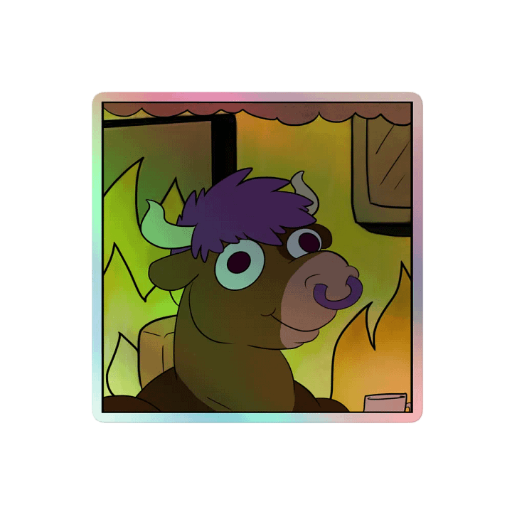 "Everything Is Fine" Holographic Sticker product image (2)