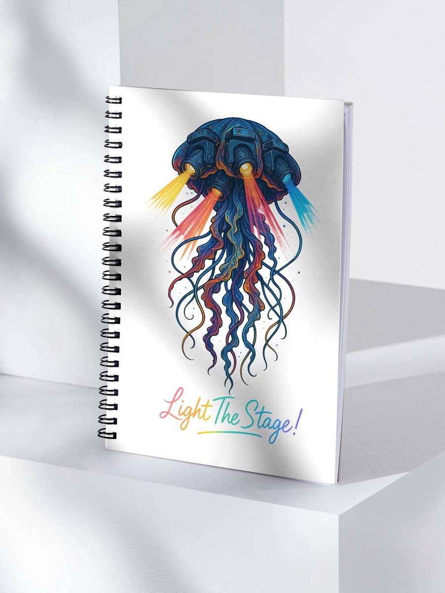 Theatrically Jerry: "Light The Stage!" Spiral Notebook product image (4)