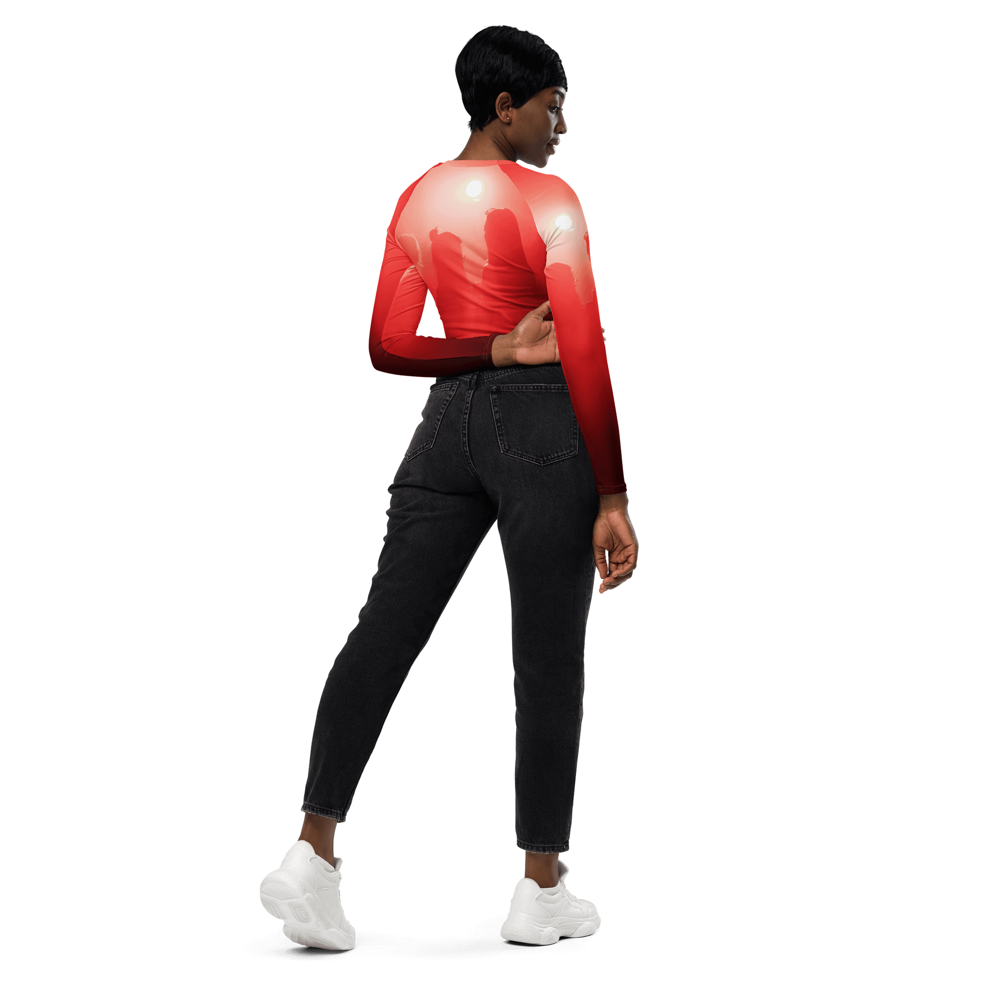 'Girls Are Down' Eco All-Over Print Crop Top product image (6)